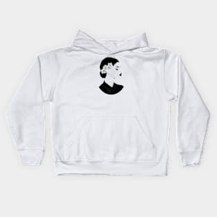 a lady Kids Hoodie